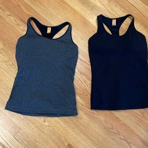 Lucy workout tops - built in bras